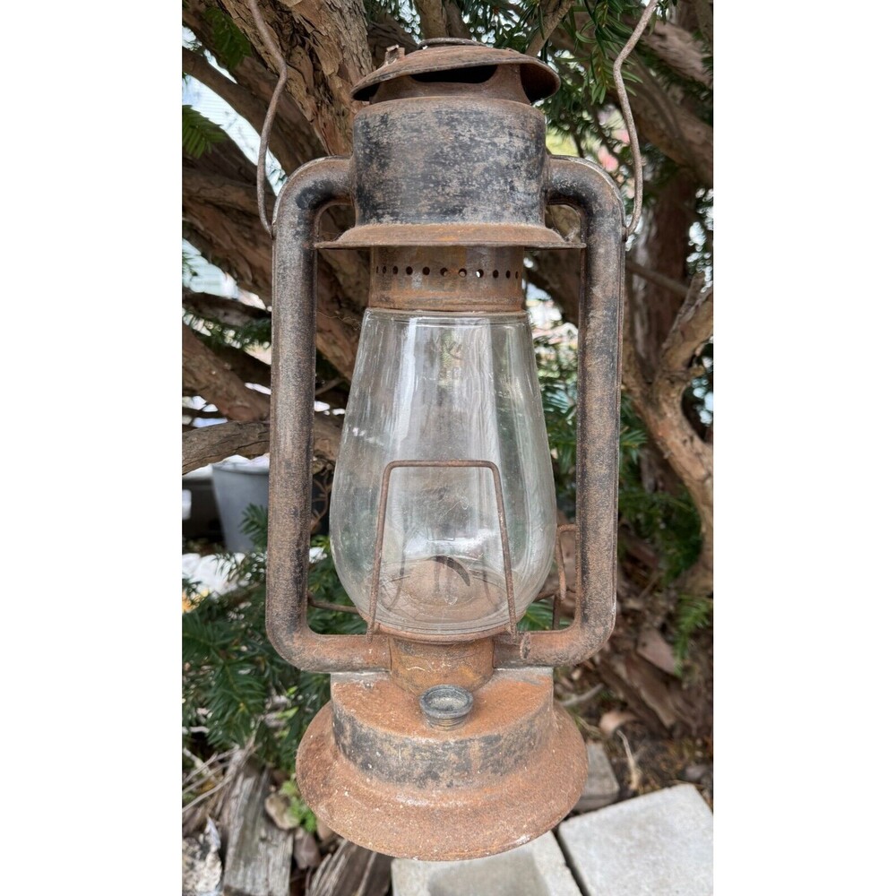 Antique/Vintage Rayo No.77 Cold Blast Barn/Railroad Globe Lantern 15" Tall